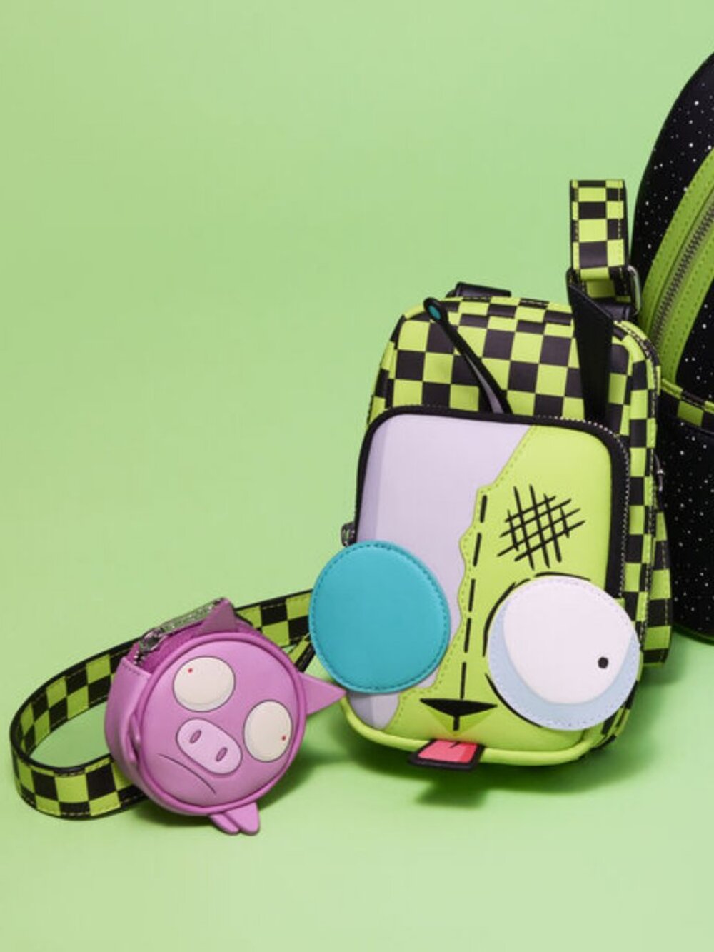 Loungefly Invader Zim GIR Crossbody Bag with Coin Purse (NEW)